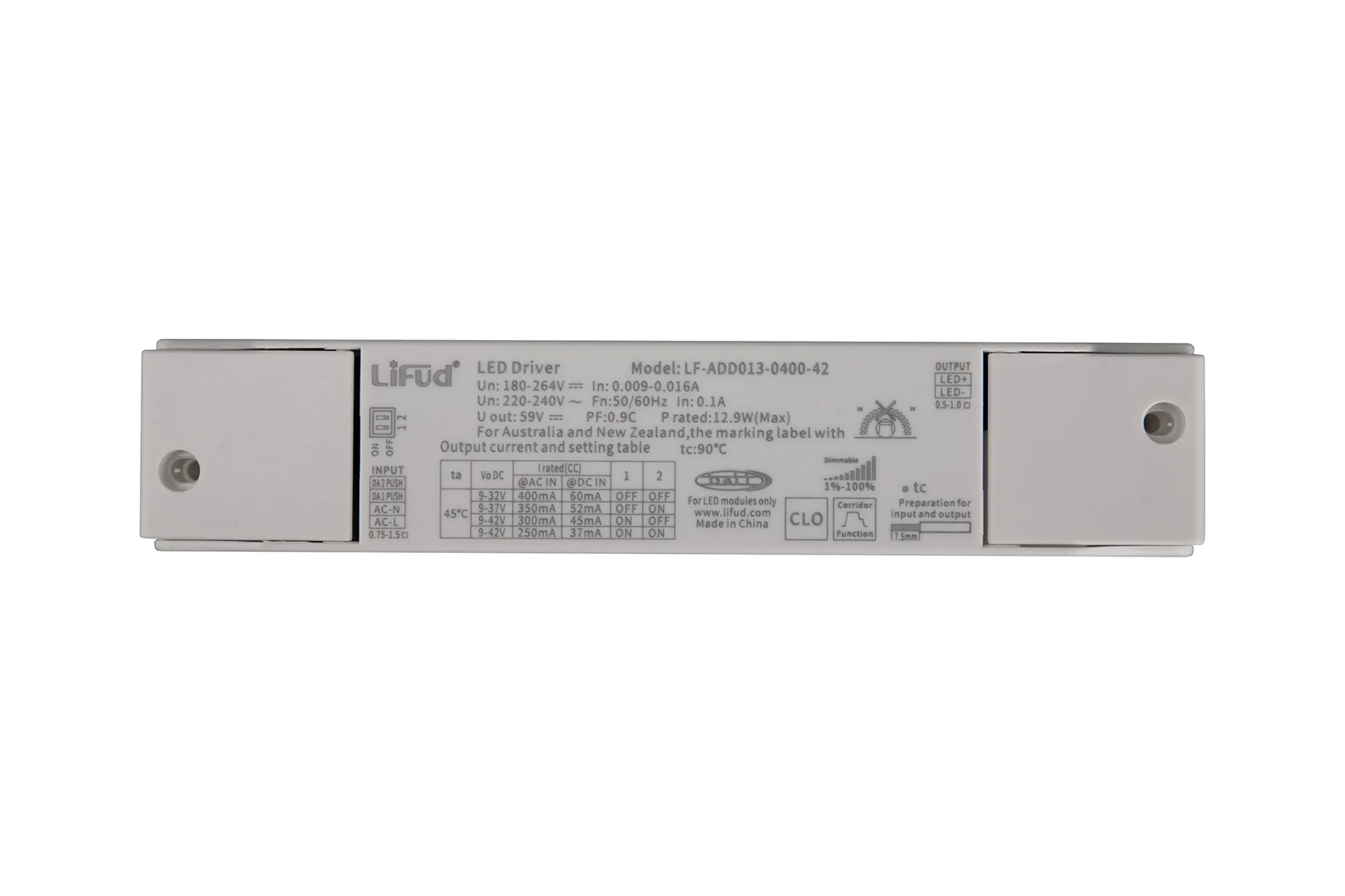 M8785  Sunset, 10W, 250mA, LED Driver, Dali Push, 5yrs Warranty